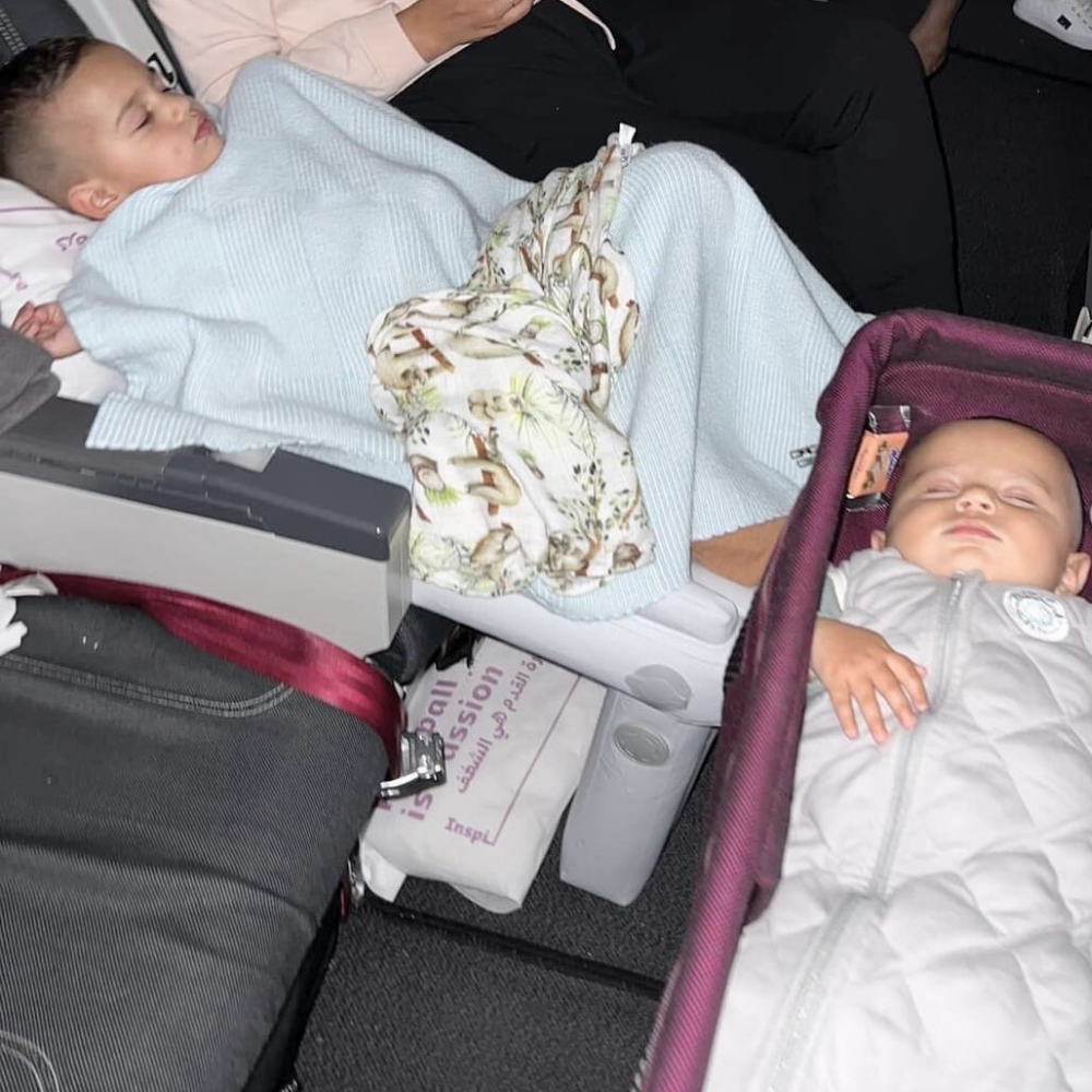 Flyaway Kids Bed at bulkhead seats