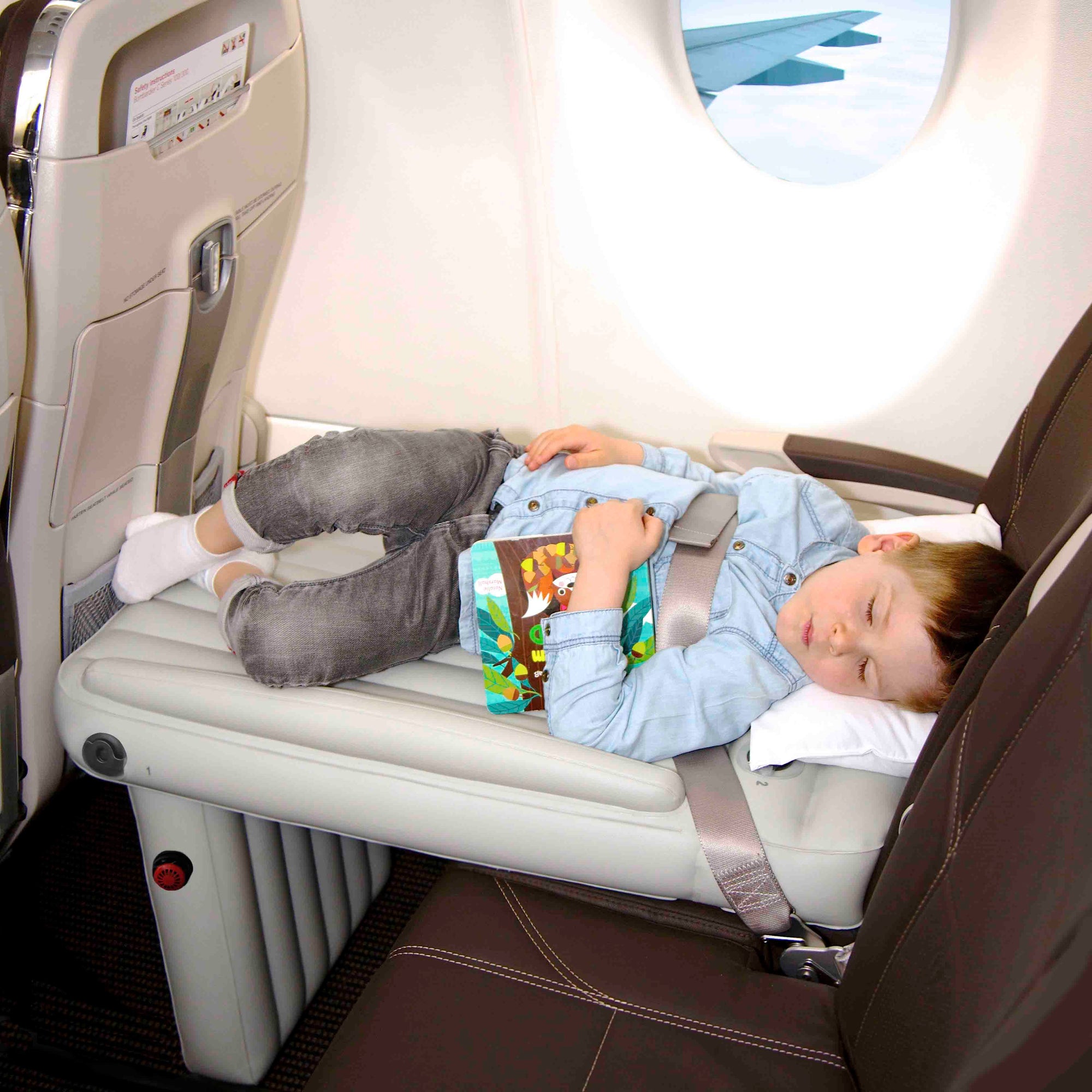 Airplane Seat Extender for Kids Toddler Airplane Bed Airplane Travel  Essentials Airplane Footrest Leg Rest for Children to Lie Down on The Plane
