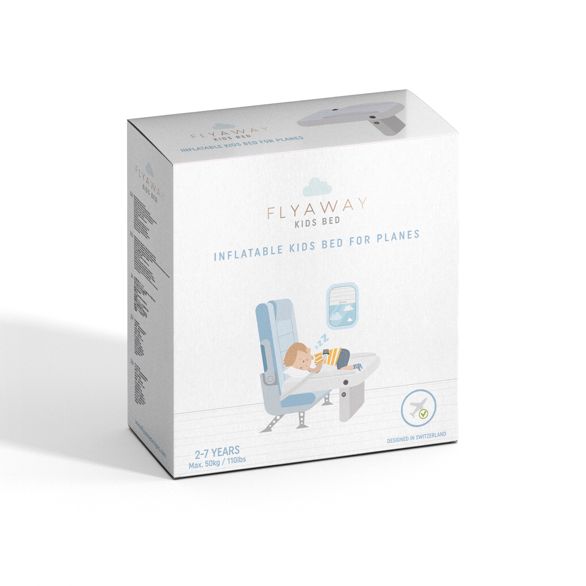 Help your child sleep in the plane with Flyaway Kids Bed 